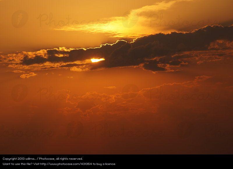 Red Yellow Cloud Logo - Sky Sun Red Clouds Yellow - a Royalty Free Stock Photo from Photocase