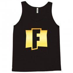 Fornite F Logo - Custom Fortnite F Logo Gold Tank Top By Akin - Artistshot
