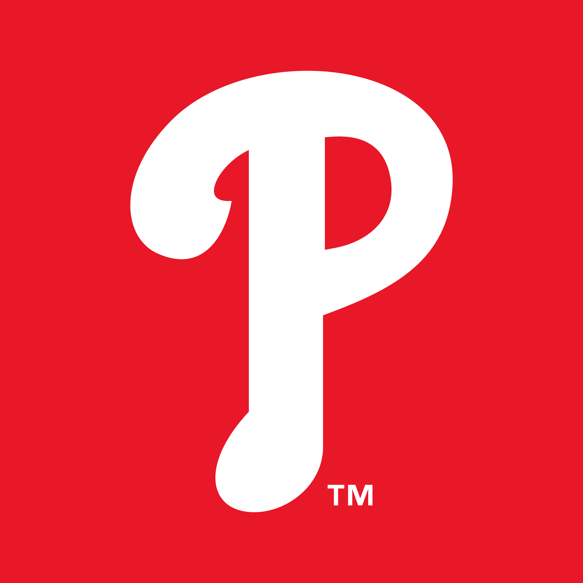 Long Red P Logo - Philadelphia Phillies Logo PNG Transparent & SVG Vector - Freebie Supply