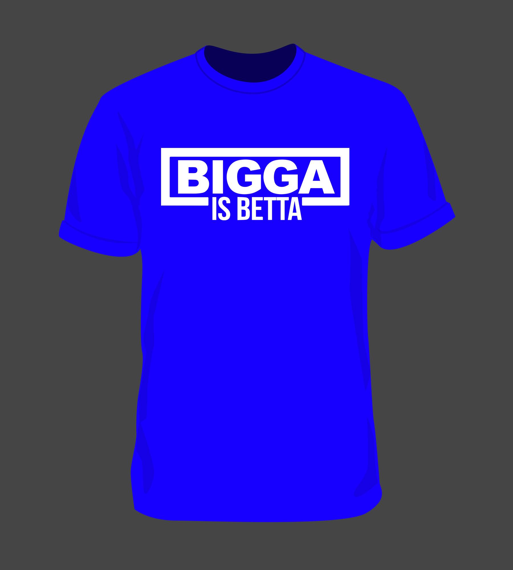 Blue and White Box Logo - Bigga Is Betta Box Logo Tee Mens Tee Blue/White – Bigga Is Betta