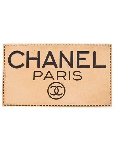 Chanel Paris Logo - Chanel Vintage Logo Badge. logo inspiration board for SHL
