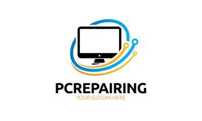 PC Computer Logo - Pc Repairing Logo - Buy this stock vector and explore similar ...