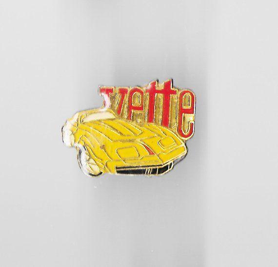 Vintage Corvette Logo - True Vintage CORVETTE Logo Lapel Pin Enamel Pin Pinback Hat | Etsy