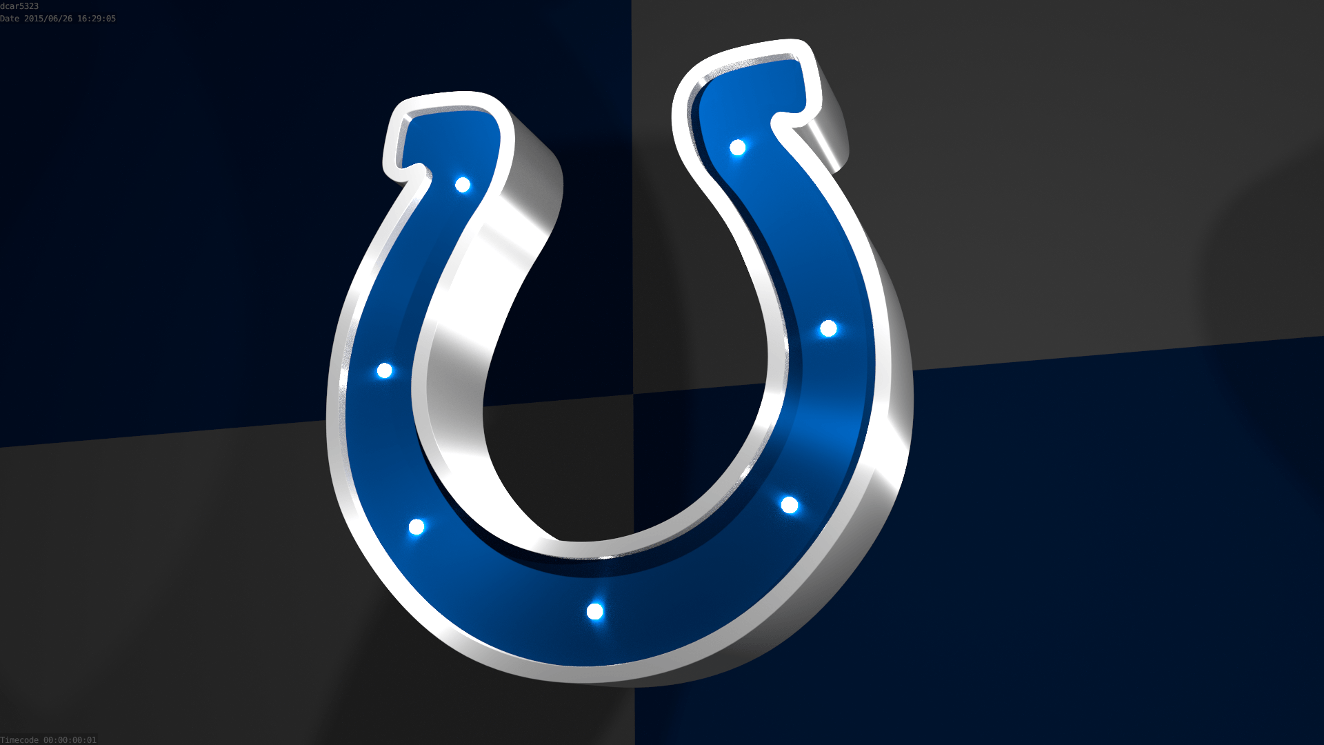 Colts Logo - I'm learning how to 3D Model, so I'm recreating NFL logos as