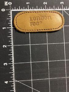 London Fog Logo - London Fog Logo Embossed Leather Patch Londontown Coats Apparel