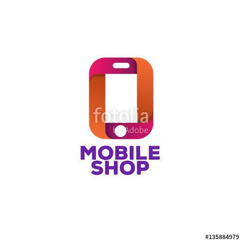 Phone Service Logo - Mobile shop logo template with phone on white background can used ...