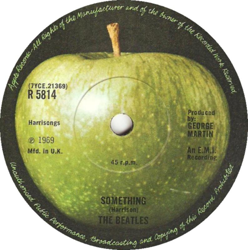 Apple Records Logo - 45cat - The Beatles - Something / Come Together - Apple - UK - R 5814