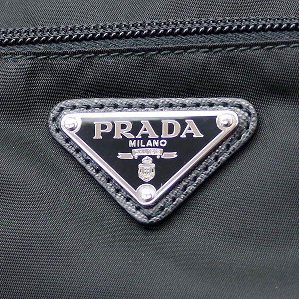 Prada Triangle Logo - KAITORIKOMACHI: Prada triangle logo flat messenger bag black ...