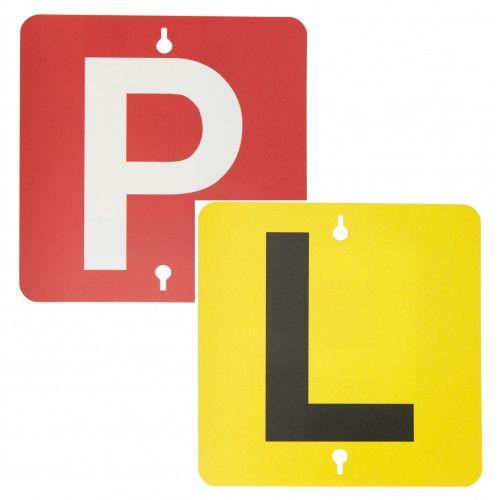 Yellow and Red L Logo - Streetwize P & L Plates VIC WA Red/White & Yellow/Black Suction Cups