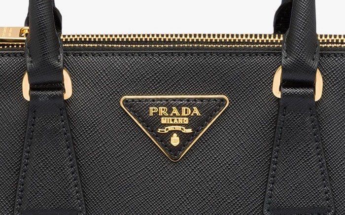 Prada Triangle Logo - How to Spot Fake Prada Bags and Logo: 7 Quick Steps
