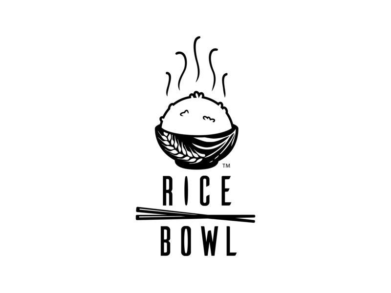 White Rice Logo - Rice Bowl Logo