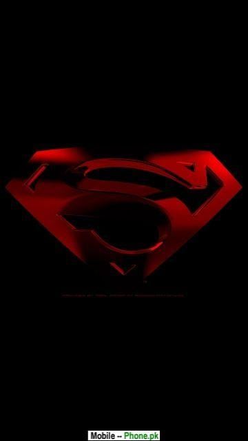 Dark Superman Logo - Dark Red Superman logo Wallpaper Mobile Pics