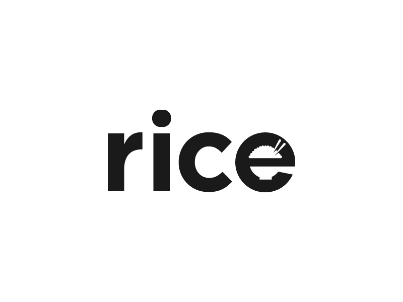 White Rice Logo - Rice Logo