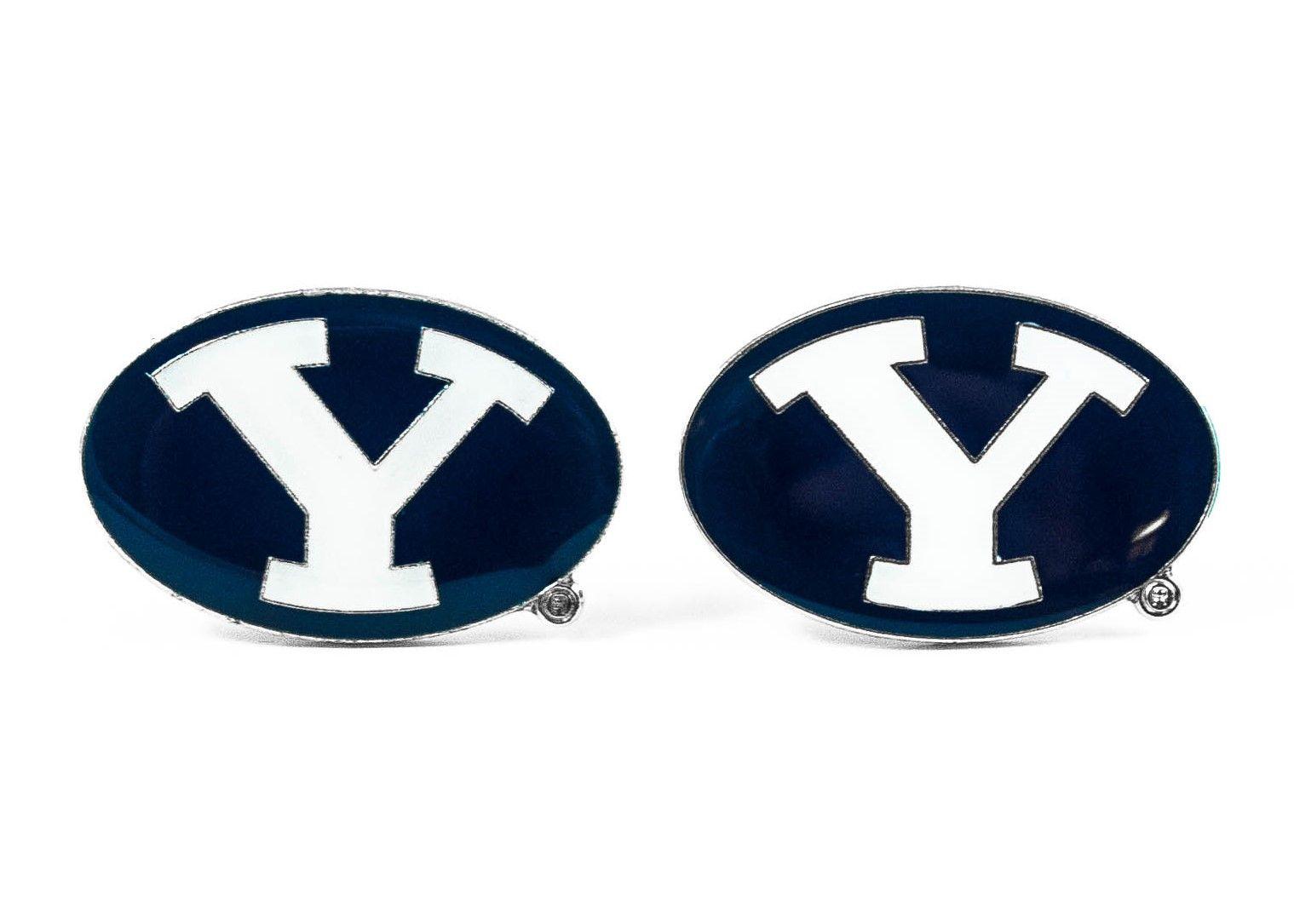 BYU Y Logo - BYU Y Logo Cufflinks Brigham Young University – Loud Cufflinks