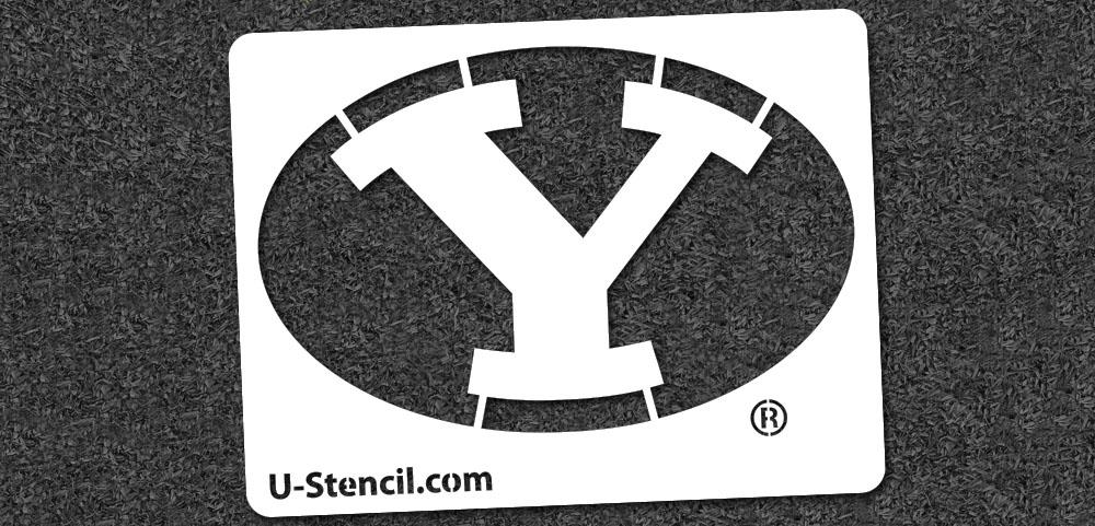 BYU Y Logo - BYU “Y” – Mini Stencil – U-Stencil