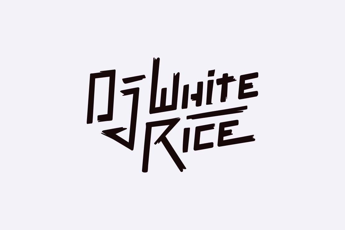 White Rice Logo - Daut Designs