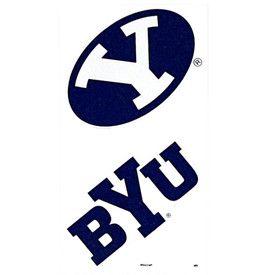 BYU Y Logo - Oval Y And BYU 2 Pack BYU Decal
