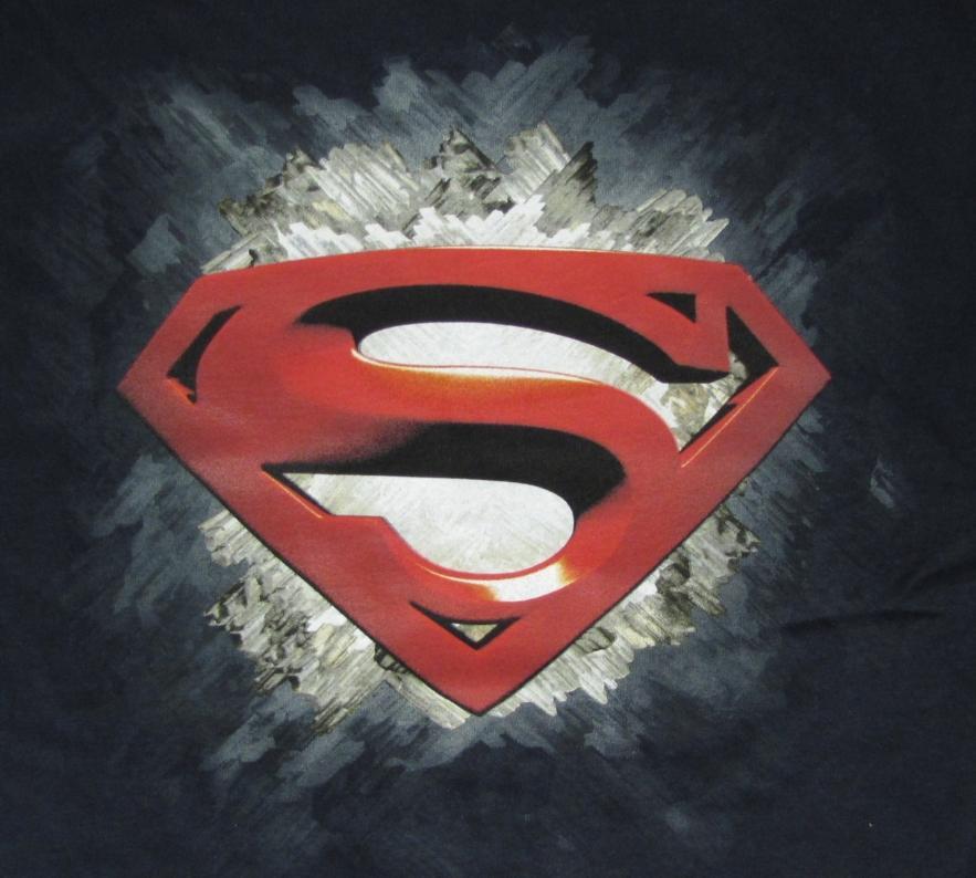 Dark Superman Logo - ASAK-TIA BIKER ACCESSORIES SALE: SUPERMAN LOGO BOY's XL GLOW-IN-THE ...