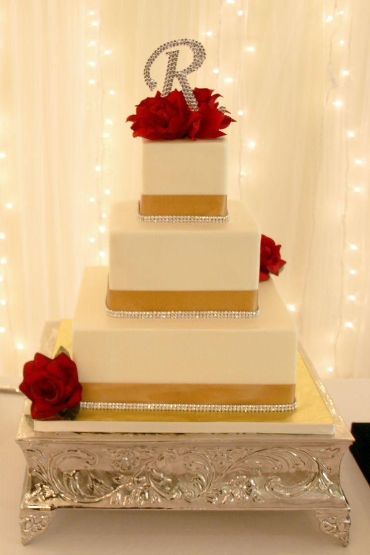 Red White Gold Yellow Flower Logo - red white gold wedding cake - Google Search | wedding | Wedding ...