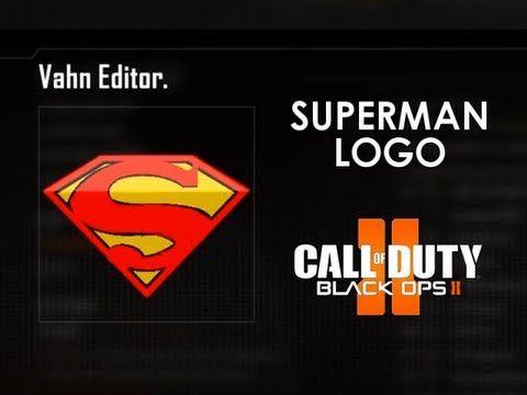 Dark Superman Logo - Superman Logo - Black Ops 2 Emblem Tutorial by Sherbertmelon - YouTube