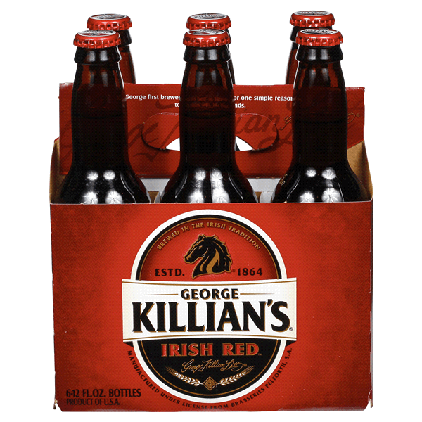 Killians Irish Red Beer Logo - George Killian's Irish Red Beer, 12 oz, 6 pk