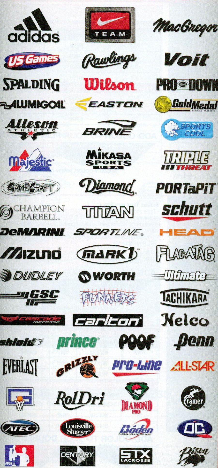Sports Equipment Logo - Picture of Sports Company Logos