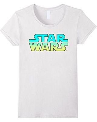 White Colored Logo - Holiday Shopping Special: Womens Star Wars Neon Vibrant Colored Logo