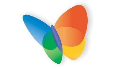MSN Butterfly Logo - Multicolored butterfly Logos