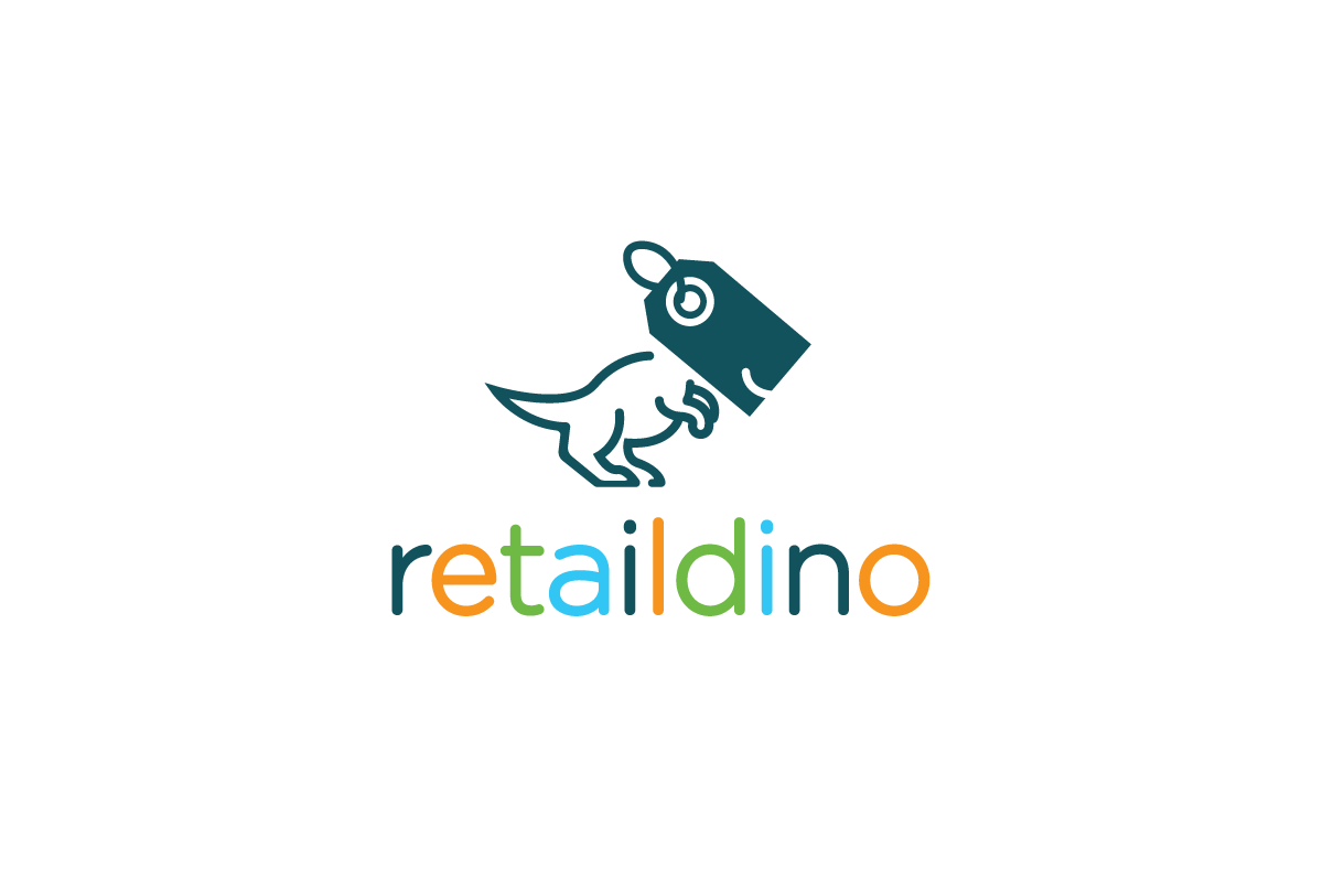 Dinosaur Logo - Retail Dino Price Tag Dinosaur Logo