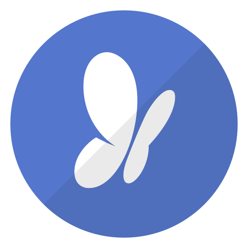 MSN Blue Logo - Butterfly, logo, media, msn, social, website icon
