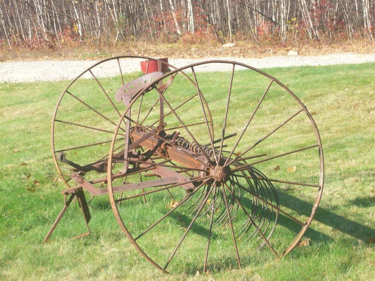 Vintage Farm Equipment Logo - 1800S Horse Drawn Hay Rake Vintage Antique Farm Equipment JOHN DEERE ...