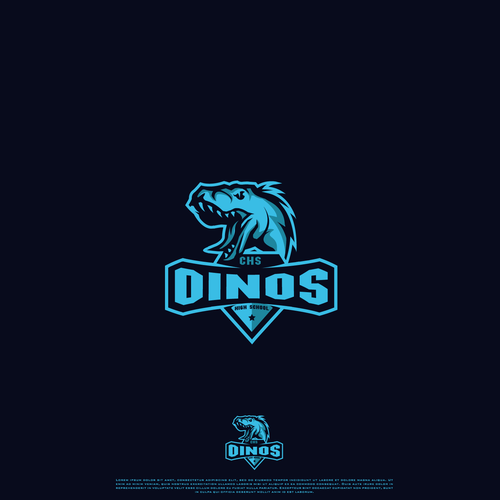 Dino Logo - Create a strong yet respectable dinosaur logo for High School ...