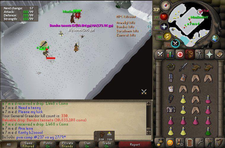 Lucky 7 Item Clan Logo - OSRSForsaken drops during our PvM comp. Had a dry