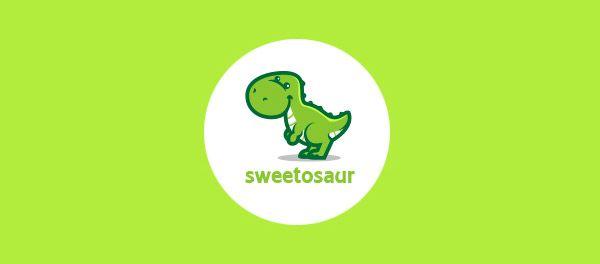 Green Cute Logo - 30 Exotic Examples Of Dinosaur Logo Designs | Naldz Graphics