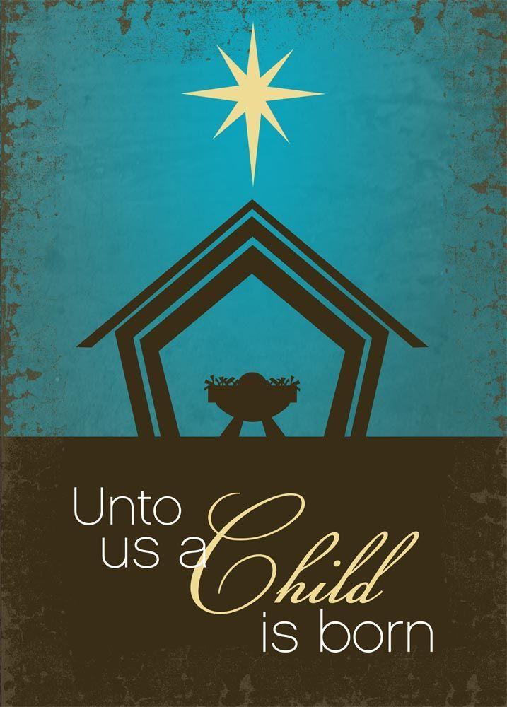 Christian Christmas Logo - A Child is Born | Christmas | Christmas, Christmas Cards, Nativity