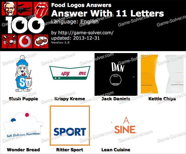 Eleven Letter Logo - Food Logos 11 Letters - Game Solver