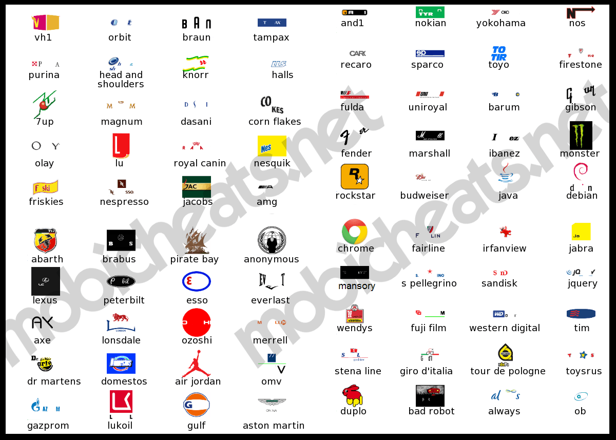 11 Letter Logo - Logo Game: Guess The Brand [Regular] Pack 6 Doors Geek