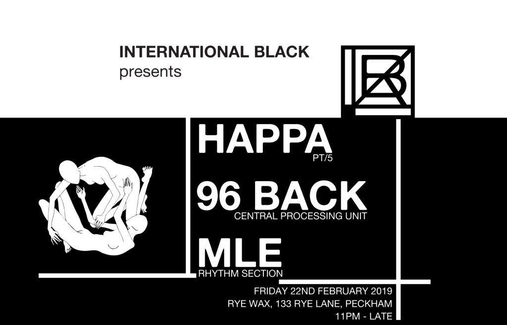 Happa Logo - RA Tickets: International Black presents: Happa, 96 Back & MLE at