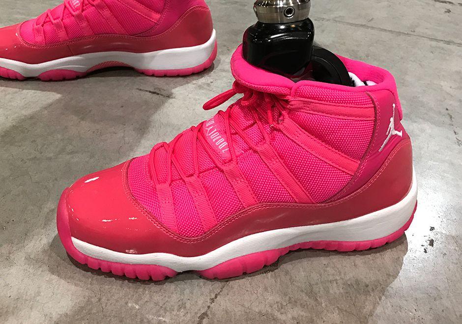 Hot Pink Jordan Logo - Air Jordan 11 Pink PE