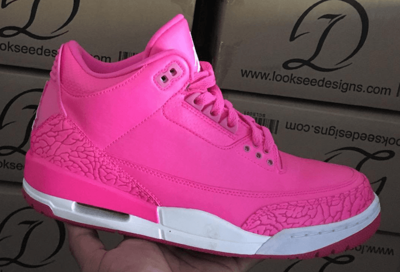 Hot Pink Jordan Logo - Air Jordan 3 Hot Pink - Sneaker Bar Detroit