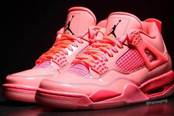 Hot Pink Jordan Logo - Women's Air Jordan 4 NRG Hot Punch Release Details
