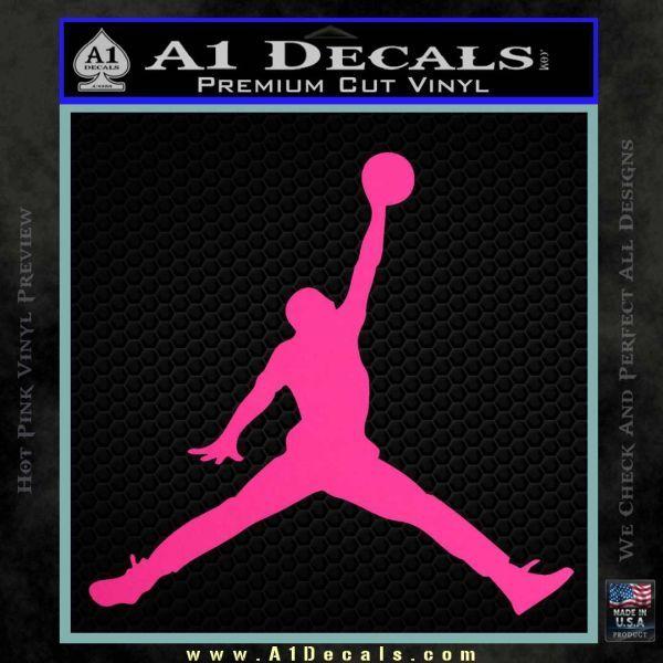Hot Pink Jordan Logo - Air Jordan Jumpman 23 Decal Sticker A1 Decals