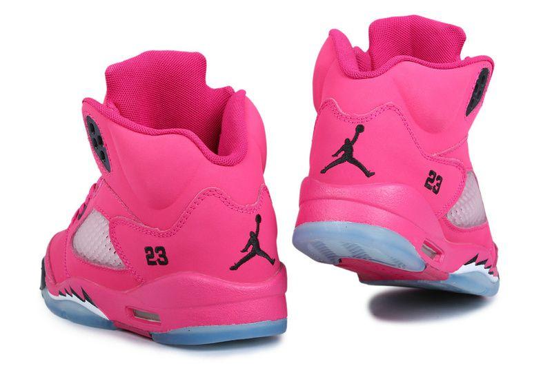 Hot Pink Jordan Logo - Women's Air Jordan 5 Hot Pink Black. revo. Shoes, Jordans, Jordan