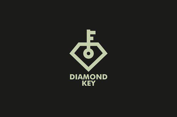 Diamond Brand Logo - Diamond Key Logo Template ~ Logo Templates ~ Creative Market