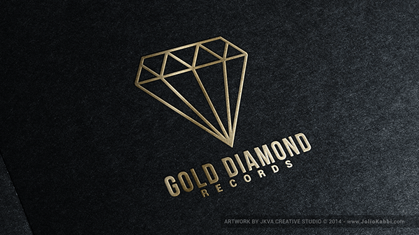 Diamond Brand Logo - Gold Diamond Records Logo - Branding on Student Show