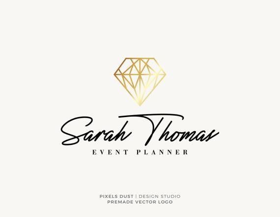 Diamond Brand Logo - Diamond Logo Premade Diamond Logo Modern Geometric Logo