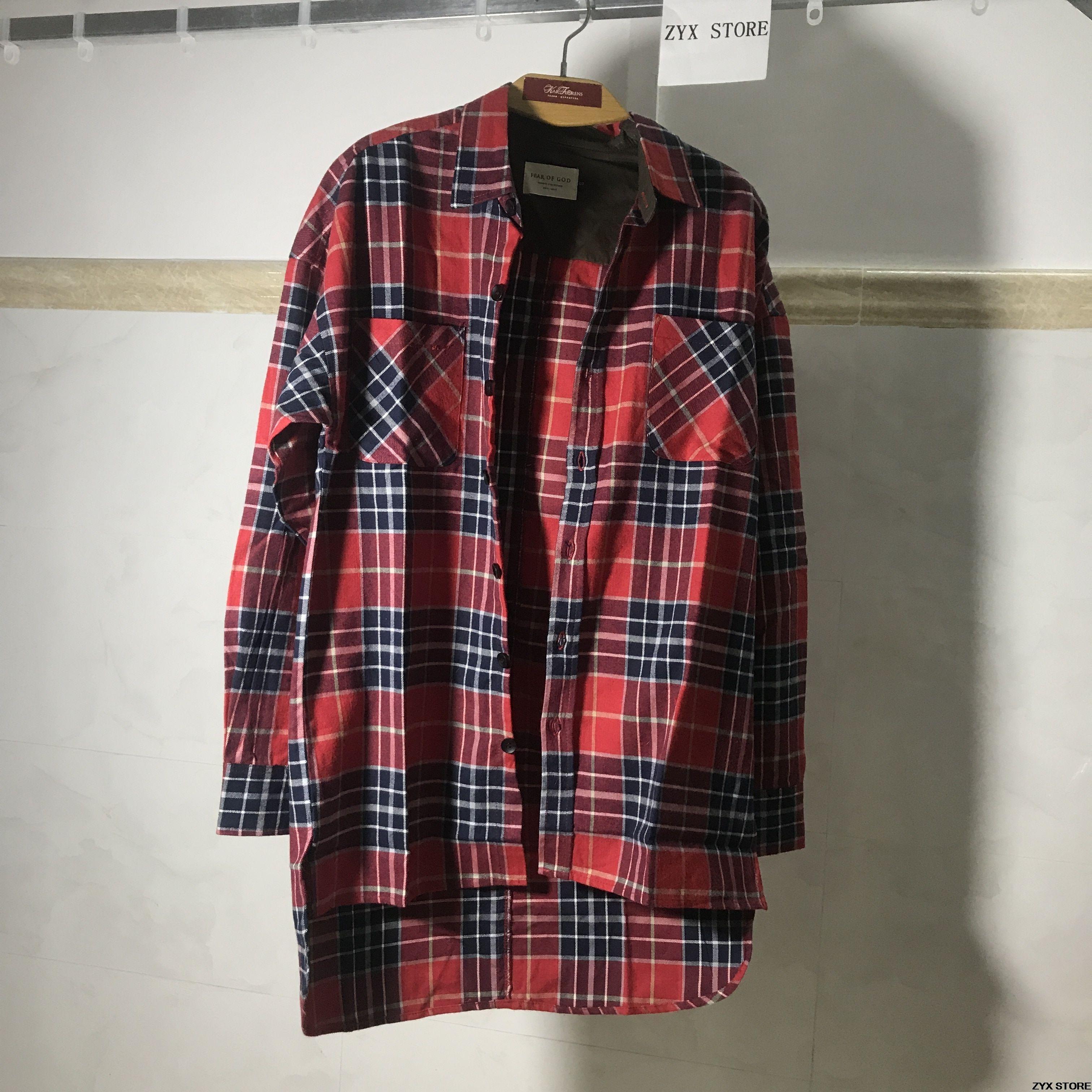 Flannel Fear of God Logo - Detail Feedback Questions about best version 1:1 Fear Of God men ...