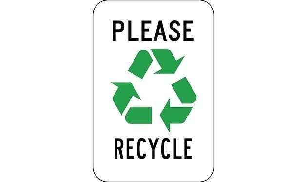 Please Recycle Logo - Please Recycle with Symbol Sign