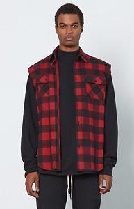 Flannel Fear of God Logo - Fear of God PACSUN Collection 2 Plaid Flannel Cutoff Button Shirt ...