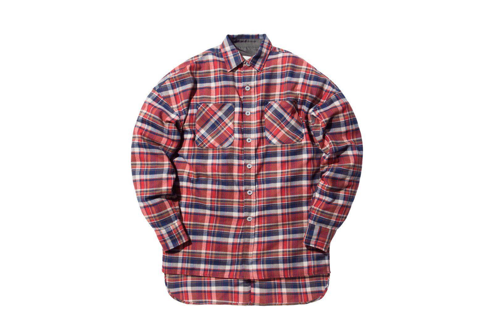 Flannel Fear of God Logo - Fear of God Flannel - Red – Kith